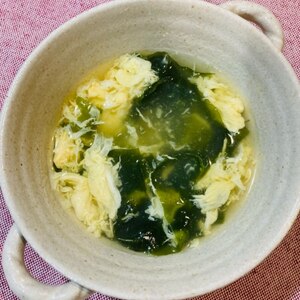 わかめと卵の中華スープ